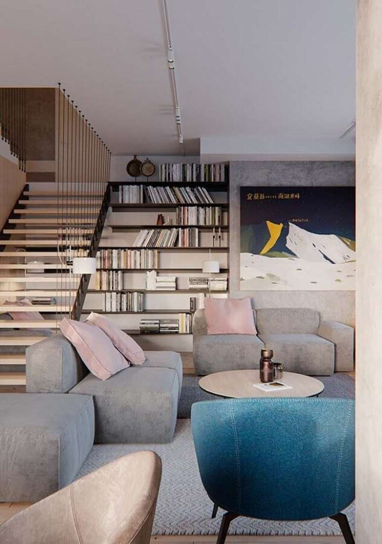 7. O sofá modular é uma ótima escolha para decorar a sala de visita moderna – Foto: Apartment Therapy