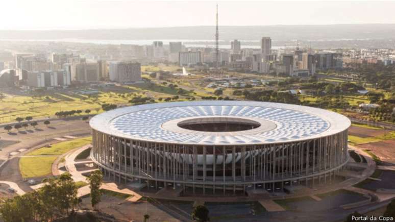 O estádio Mané Garrincha, que custou quaste R$ 2 bilhões para a Copa de 2014, será uma das sedes da Copa América deste ano