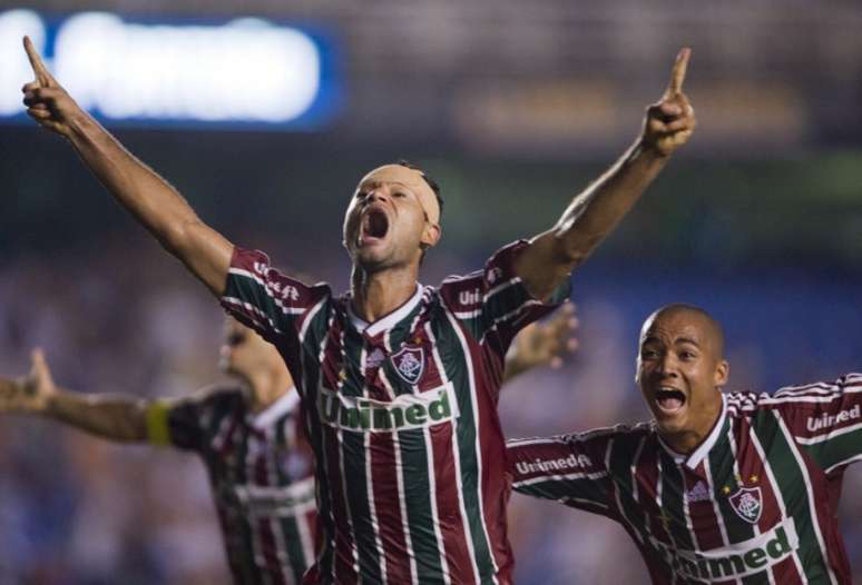 Gum marcou o gol de empate do Fluminense no Maracanã (Foto: AFP)