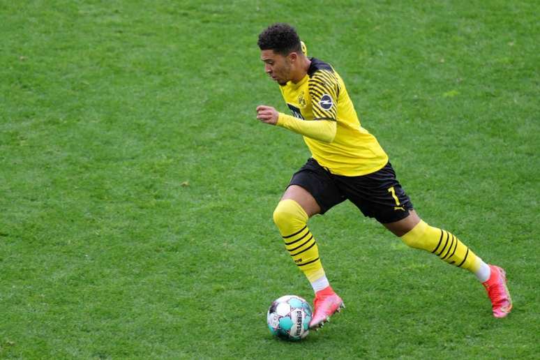 Jadon Sancho é um dos principais nomes do Borussia Dortmund (Foto: FRIEDEMANN VOGEL / AFP / POOL)