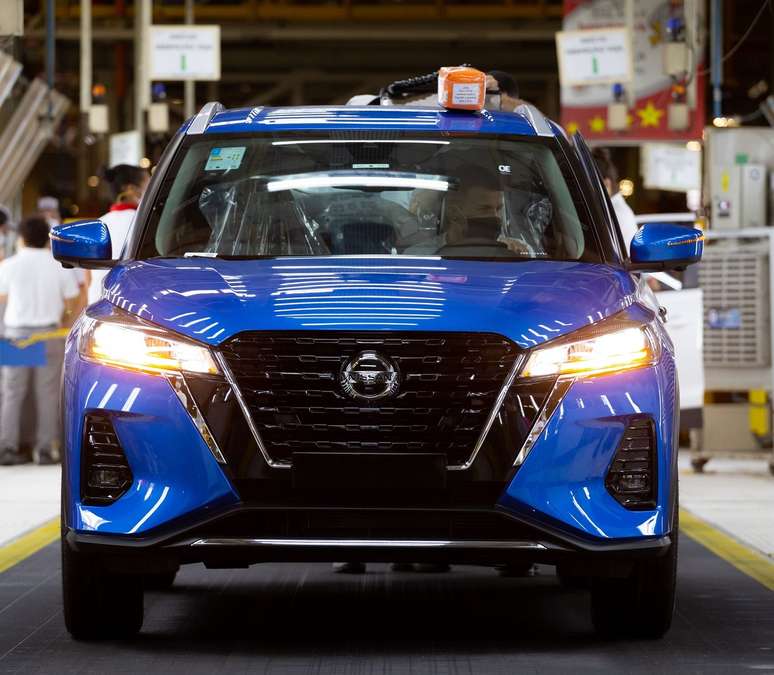 F&aacute;brica da Nissan em Resende (RJ) produz o SUV Kicks.