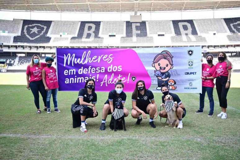 A campanha aconteceu antes do empate por 1 a 1 (Foto: Divulgação/Botafogo)