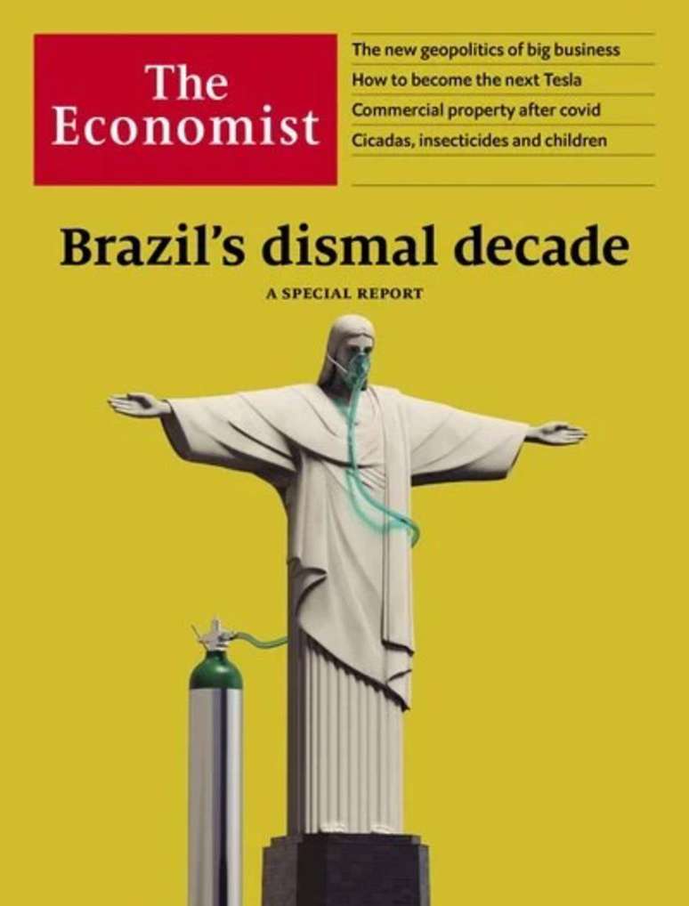 Capa da revista Economist de 5 de junho fala em 'década sombria' para o Brasil