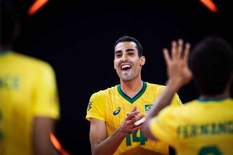                      Douglas Souza foi um dos maiores pontuadores do Brasil (Foto: Divulgação/FIVB)