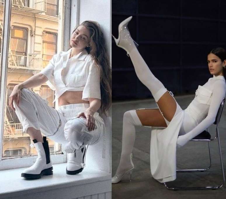Reprodu&ccedil;&atilde;o / Instagram @gigihadid e @brunamarquezine