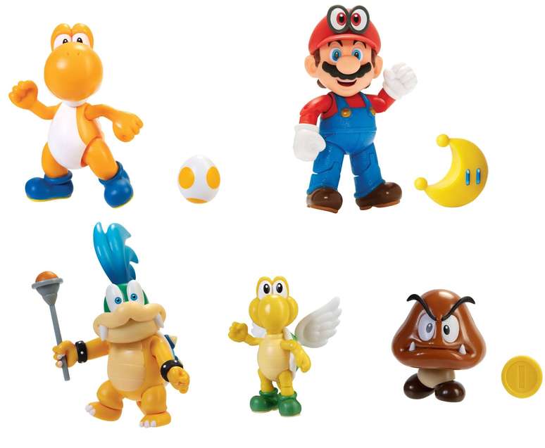 Boneco Personagem Super Mario Bros Articulavel Coleção Jogos