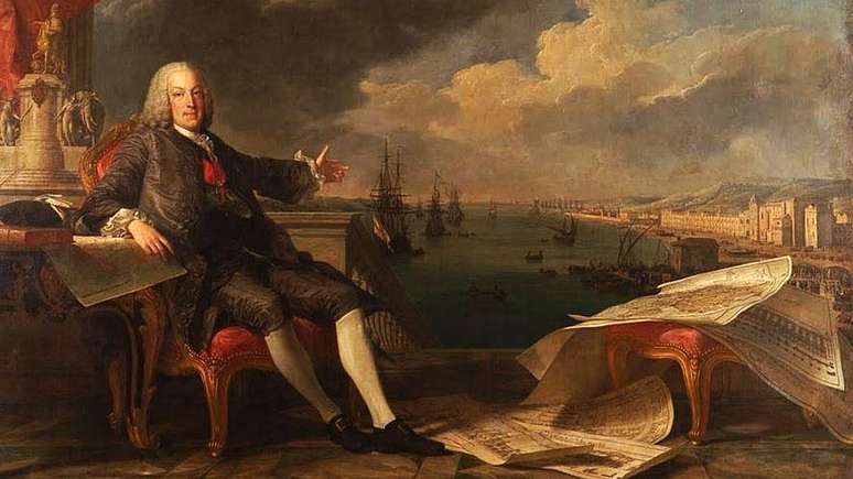 O Marqu&ecirc;s de Pombal, neste retrato mostrando os jesu&iacute;tas sendo expulsos de Portugal, marcou o destino das redu&ccedil;&otilde;es guaranis