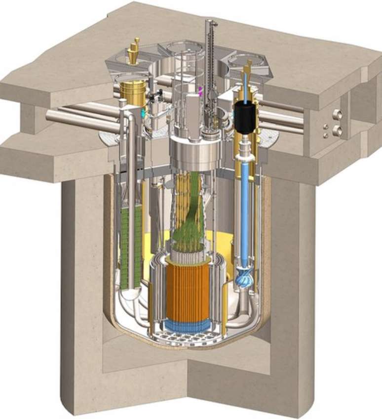 Ilustração demonstra funcionamento de reator Natrium