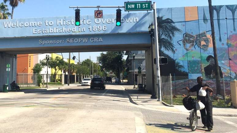 Bairro de Overtown está localizado a poucas quadras de região luxuosa de Miami