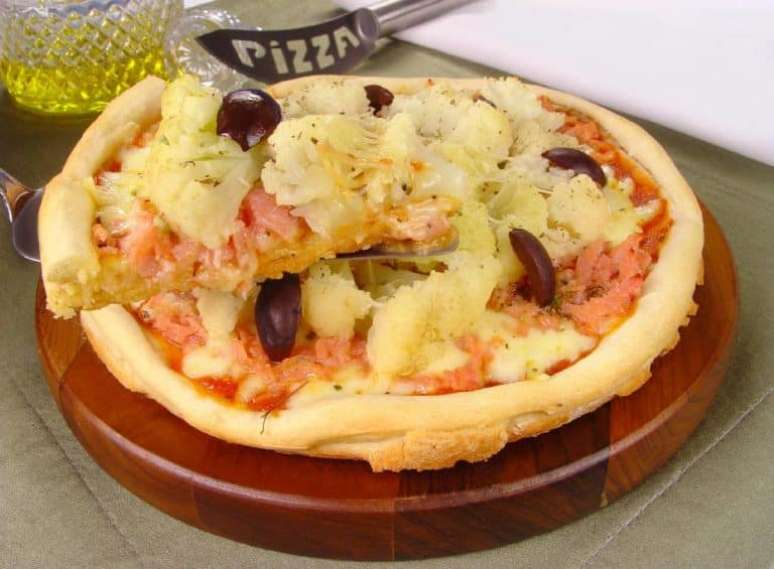 Guia da Cozinha - Pizza de couve-flor para fazer em casa