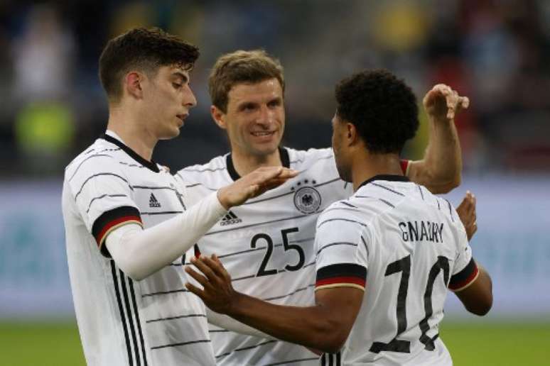 Alemanha venceu a Letônia em amistoso (Foto: ODD ANDERSEN / AFP)
