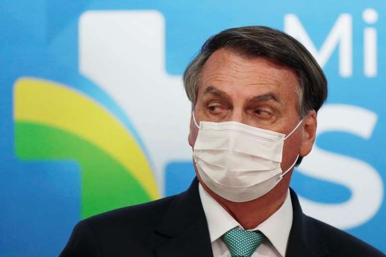 Presidente Jair Bolsonaro durante cerim&ocirc;nia em Bras&iacute;lia
01/06/2021 REUTERS/Ueslei Marcelino