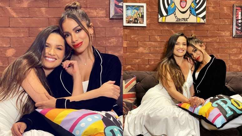 No Instagram, ambas compartilharam cliques declarando o carinho pela outra.