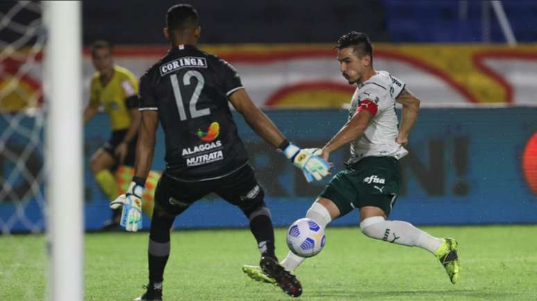 Willian marcou o gol da vitória alviverde no duelo de ida (Foto: Cesar Greco / Palmeiras)