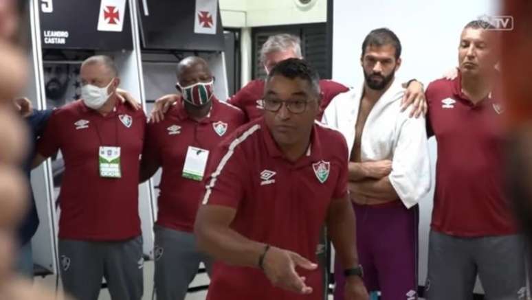 Roger Machado valorizou o resultado diante das adversidades e exaltou o time do Fluminense (Reprodução/FluTV)