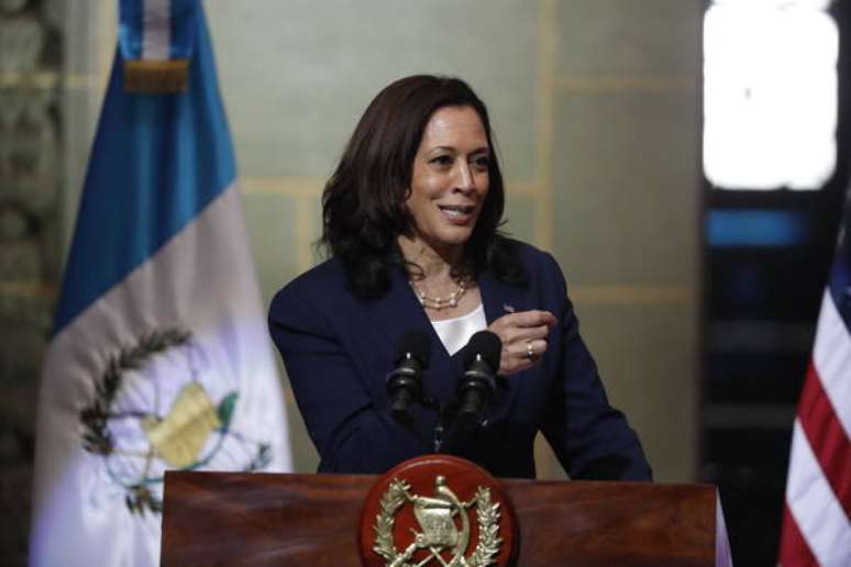 Kamala Harris em visita oficial à Guatemala