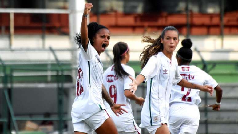 Jéssica Bahia marcou primeiro gol com a camisa tricolor em sua estreia (Mailson Santana/Fluminense F.C.