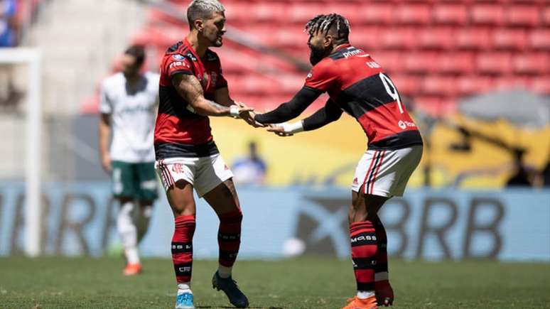 Gabigol e Arrascaeta estão entre os convocados para a Copa América (Foto: Lucas Figueiredo/CBF)