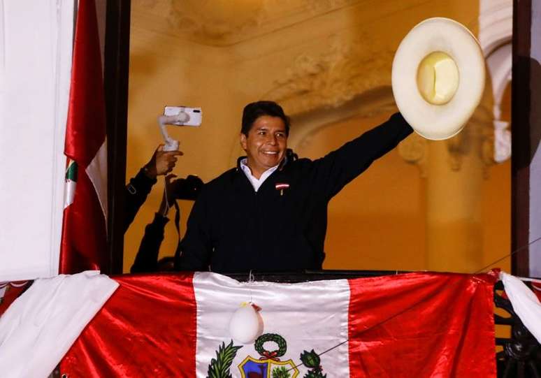 Candidato à presidência do Peru, Pedro Castillo, em Lima
08/06/2021 REUTERS/Sebastian Castaneda