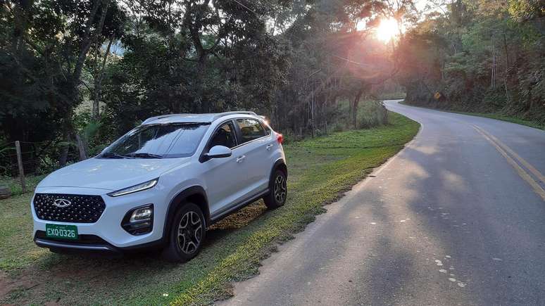 Caoa Chery Tiggo 3X durante nosso test drive.