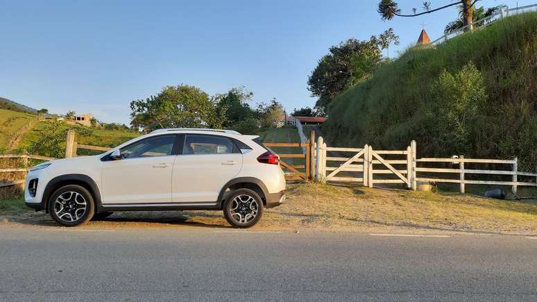 Caoa Chery Tiggo 3X durante nosso test drive.