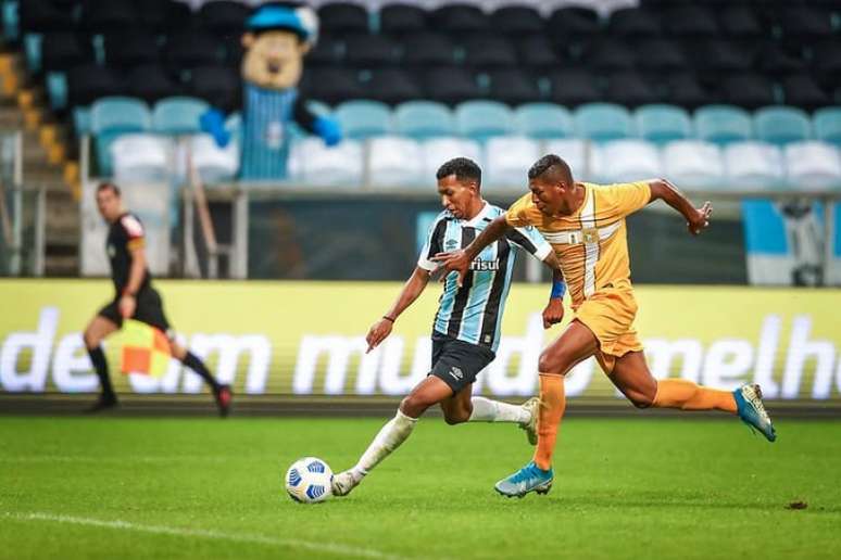 No encontro de ida, deu Tricolor na Arena (Lucas Uebel/Grêmio FBPA)