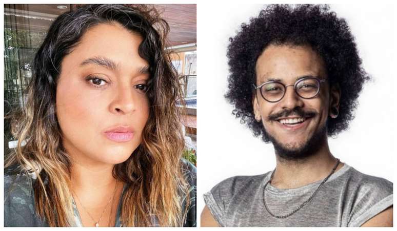 A cantora Preta Gil e o professor João Luiz Pedrosa, ex-BBB 21, que apresentarão série sobre Orgulho LGBT