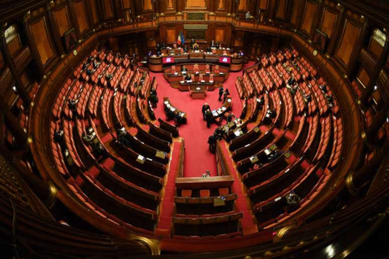 Plenário do Senado da Itália, em Roma