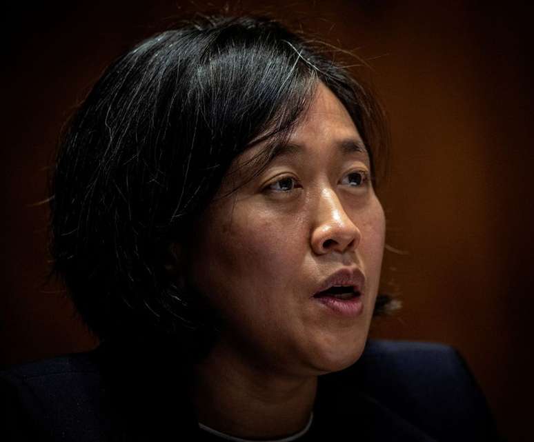 Representante comercial dos Estados Unidos, Katherine Tai, April 28, 2021. Bill O'Leary/Pool via REUTERS/File Photo