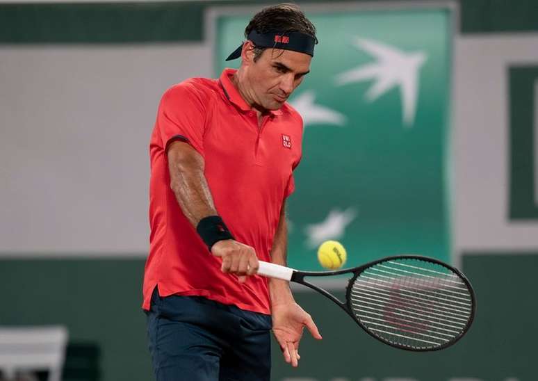 Roger Federer durante Aberto da França em Paris
Susan Mullane-USA TODAY Sports