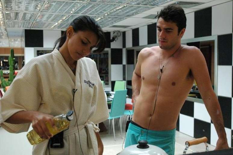 Mariana e Daniel Saullo no BBB6. TV Globo/Reprodu&ccedil;&atilde;o