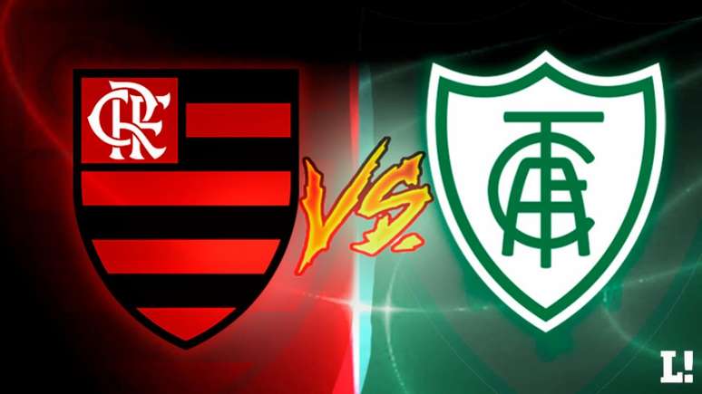 Flamengo e América-MG se enfrentam neste domingo, no Maracanã (Arte LANCE!)