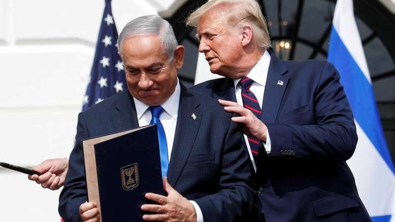 Donald Trump e Netanyahu tiveram uma relação muito próxima