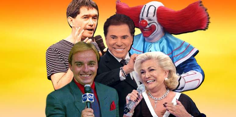 Silvio Santos, Hebe, Gugu, Serginho Groisman e Bozo encantaram várias gerações de telespectadores do SBT