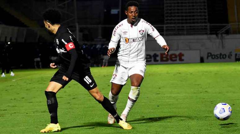 Wellington, durante a partida contra o Bragantino, pelo Brasileirão (Foto: Mailson Santana/Fluminense FC)