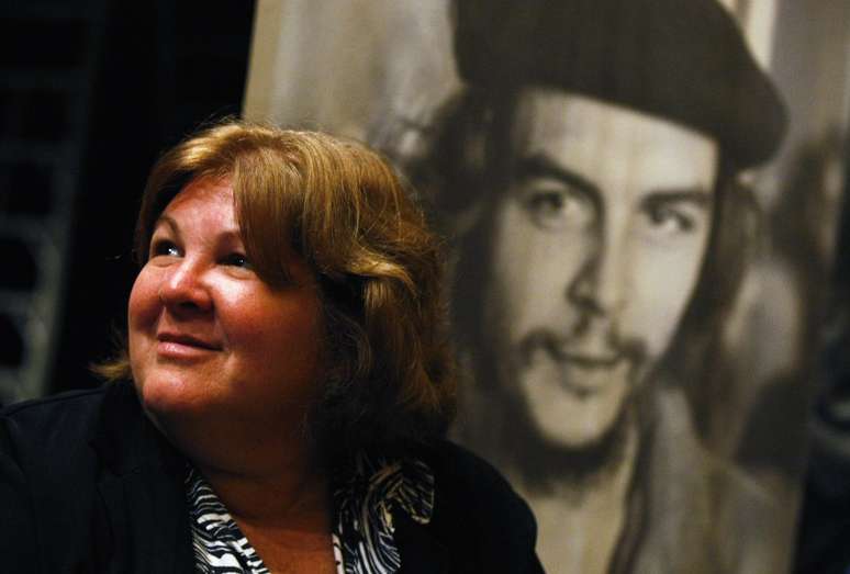  Aleida Guevara, filha de Che Guevara, recebeu a cidadania honor&aacute;ria de Palermo ( It&aacute;lia) nesta segunda-feira (14)