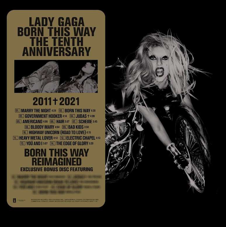 A edição especial do álbum Born This Way The Tenth Anniversary tem lançamento programado para o próximo dia 25 de junho
