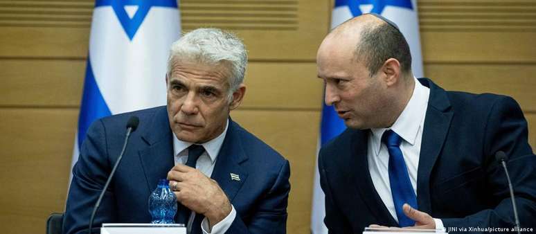 Jair Lapid e Naftali Bennett: governo conjunto