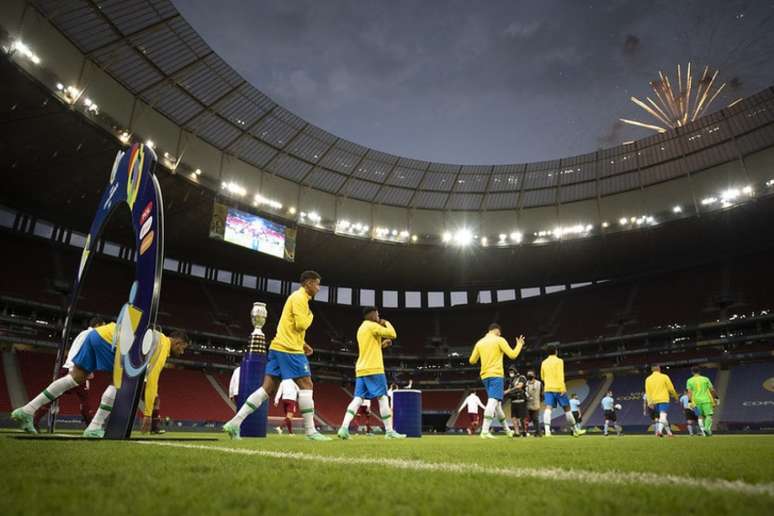 O Brasil venceu na estreia da Copa América (Foto: Lucas Figueiredo/CBF)