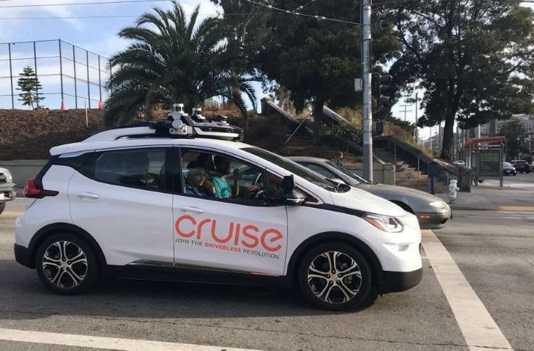 Veículo da Cruise, unidade de carros autônomos da GM, em San Francisco (EUA) 
26/08/2018
REUTERS/Heather Somerville