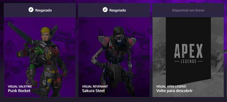 Resgate de Skins em Apex Legends