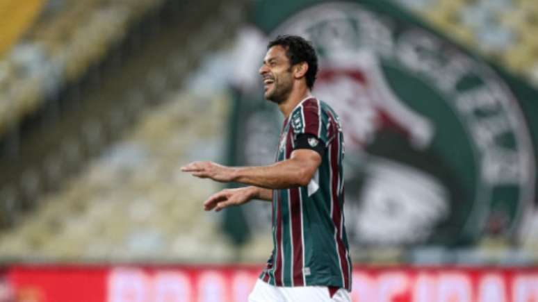 Fred, marcando gol no Maracanã (Foto: Lucas Merçon/Fluminense FC)
