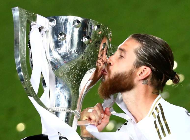 Sergio Ramos deixou Real Madrid após título espanhol
16/7/2020   REUTERS/Sergio Perez