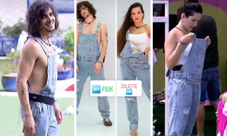 Fiuk e Juliette no BBB21 (Fotos: @cea_brasil/Instagram/Reprodu&ccedil;&atilde;o &ndash; &copy;️ 2020 TM Endemol Shine Group B.V sob licen&ccedil;a Globo)