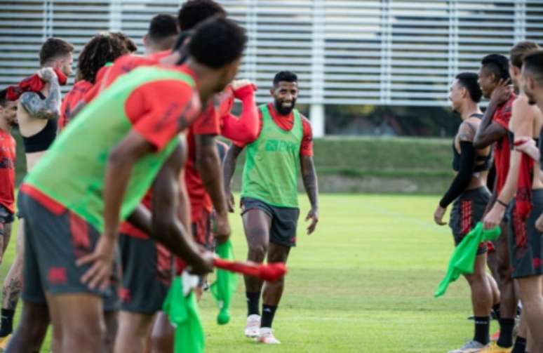 Corredor: Rodinei no treino (Foto: Alexandre Vidal / Flamengo)