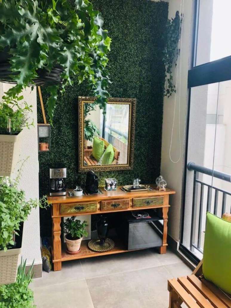 45. Rack rustica na varanda de vidro &ndash; Foto Homify