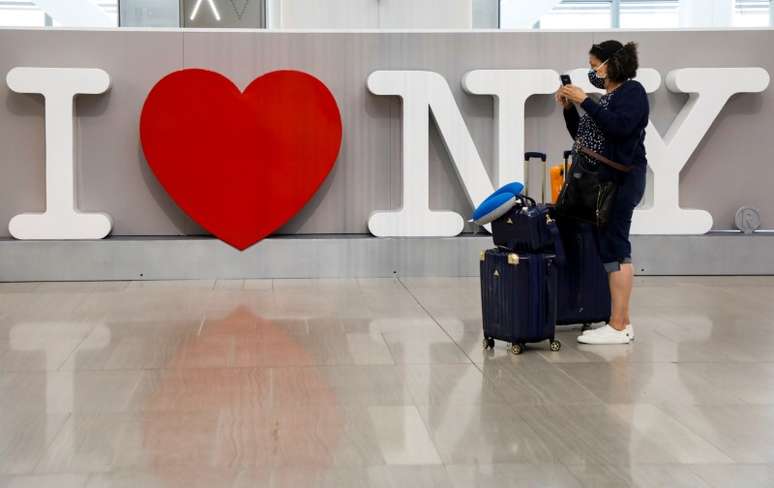 Aeroporto LaGuardia, em NOva York
 29/6/2020. REUTERS/Brendan McDermid