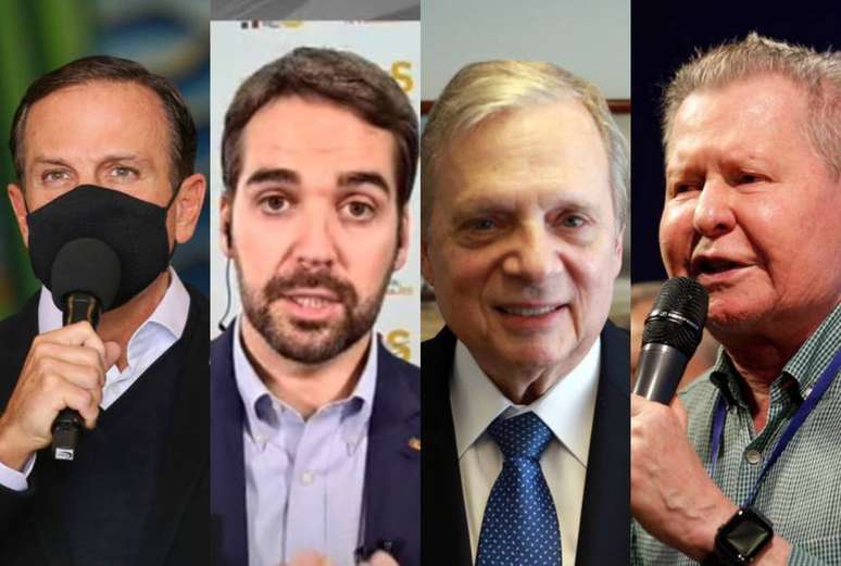 João Doria; Eduardo Leite; Tasso Jereissati e Arthur Virgílio.