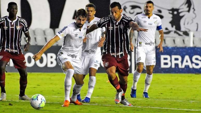 Fluminense e Santos em confronto pelo Brasileirão de 2020 (Foto: MAILSON SANTANA/FLUMINENSE FC)