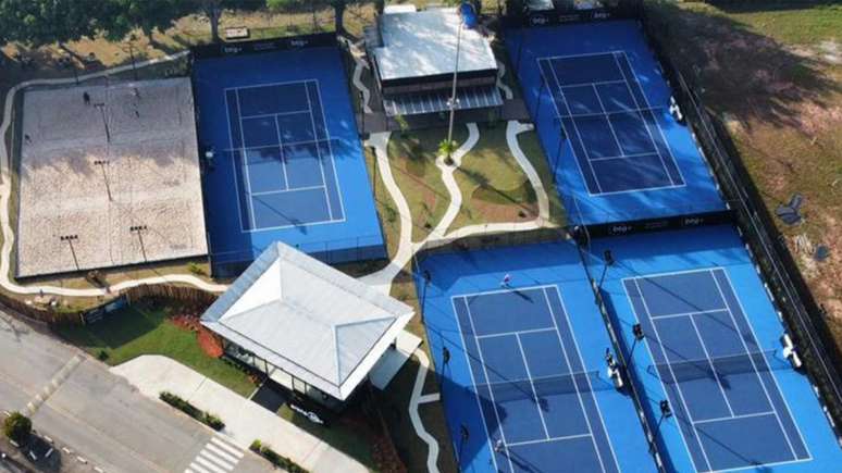 Vista aérea do novo complexo esportivo Arena BTG+ (Divulgação / Arena BTG+)